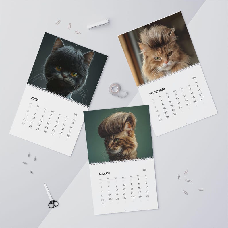 Purrfect Mullets 2025 Calendar