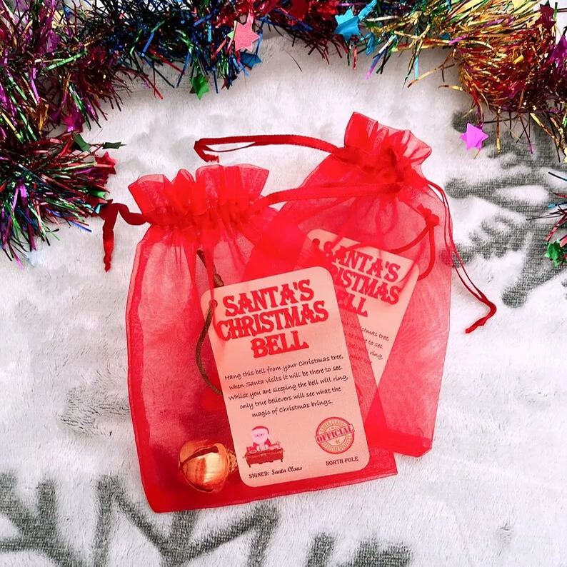 Santa Bell Christmas Eve Box Filler Kids Gift