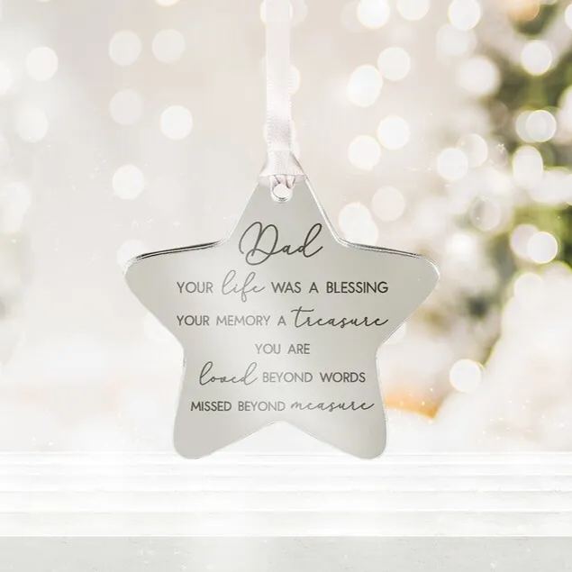 Christmas Tree Star Bauble Decoration