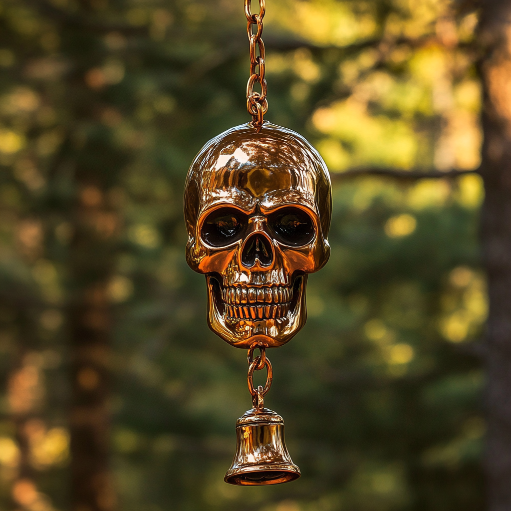 💀Dark-aura Skull Ornament🎐