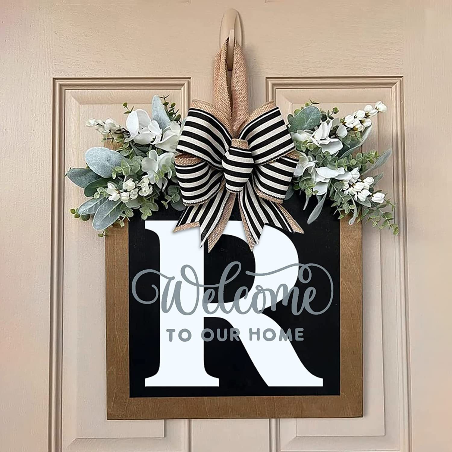 ✨26 Initial Last Name Front Door Wreath (BUY 2 FREE SHIPPING)