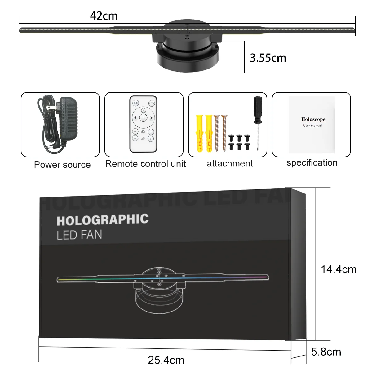 🎉 Hot Sale 🔥 3D Hologram LED Fan Projector - Craft Personalized 3D Visual Effects