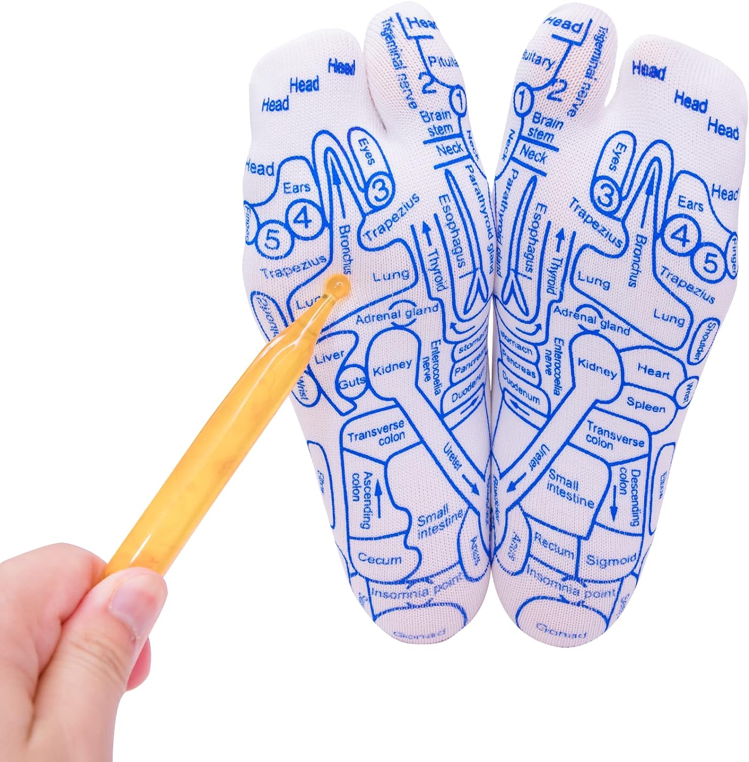 🎁💝2024 Mother’s Day Gifts - Reflexology Socks with Trigger Point Massage Tool