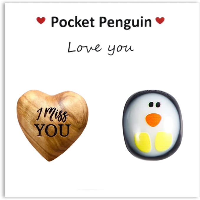 Pocket Hug Wooden Heart Token--Thanksgiving gifts,