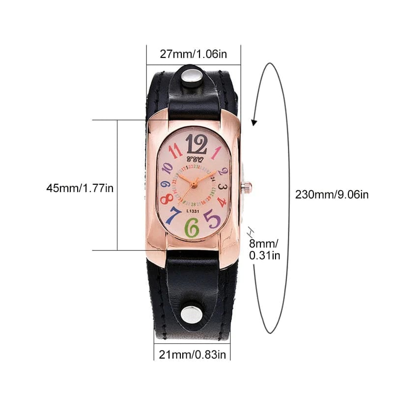 🔥Last Day Promotion 50% OFF🔥 -Vintage Leather Quartz Stone Women's Watch