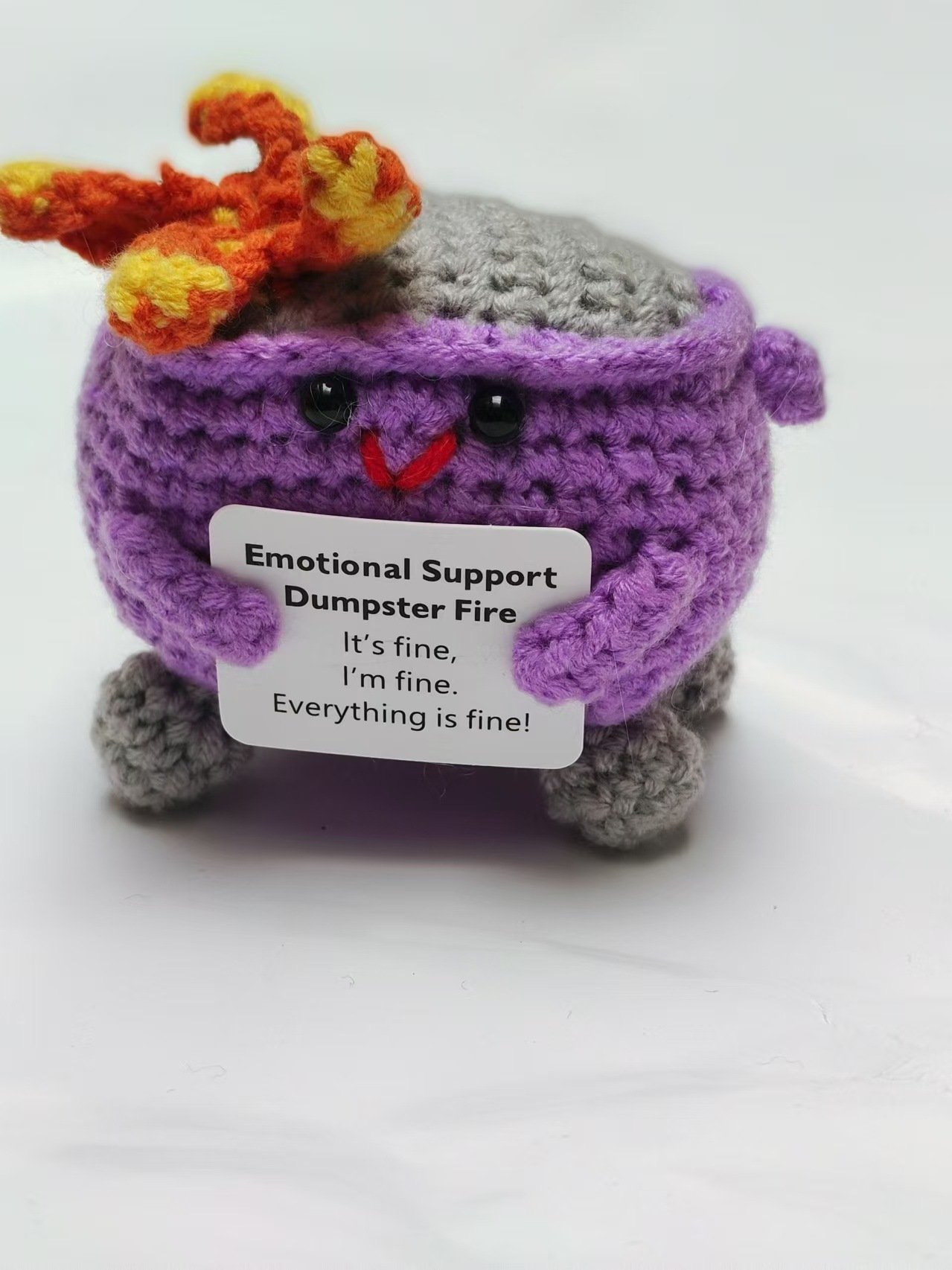 🎄Christmas Gifts 49% OFF - Crochet Dumpster Fire Toy🔥