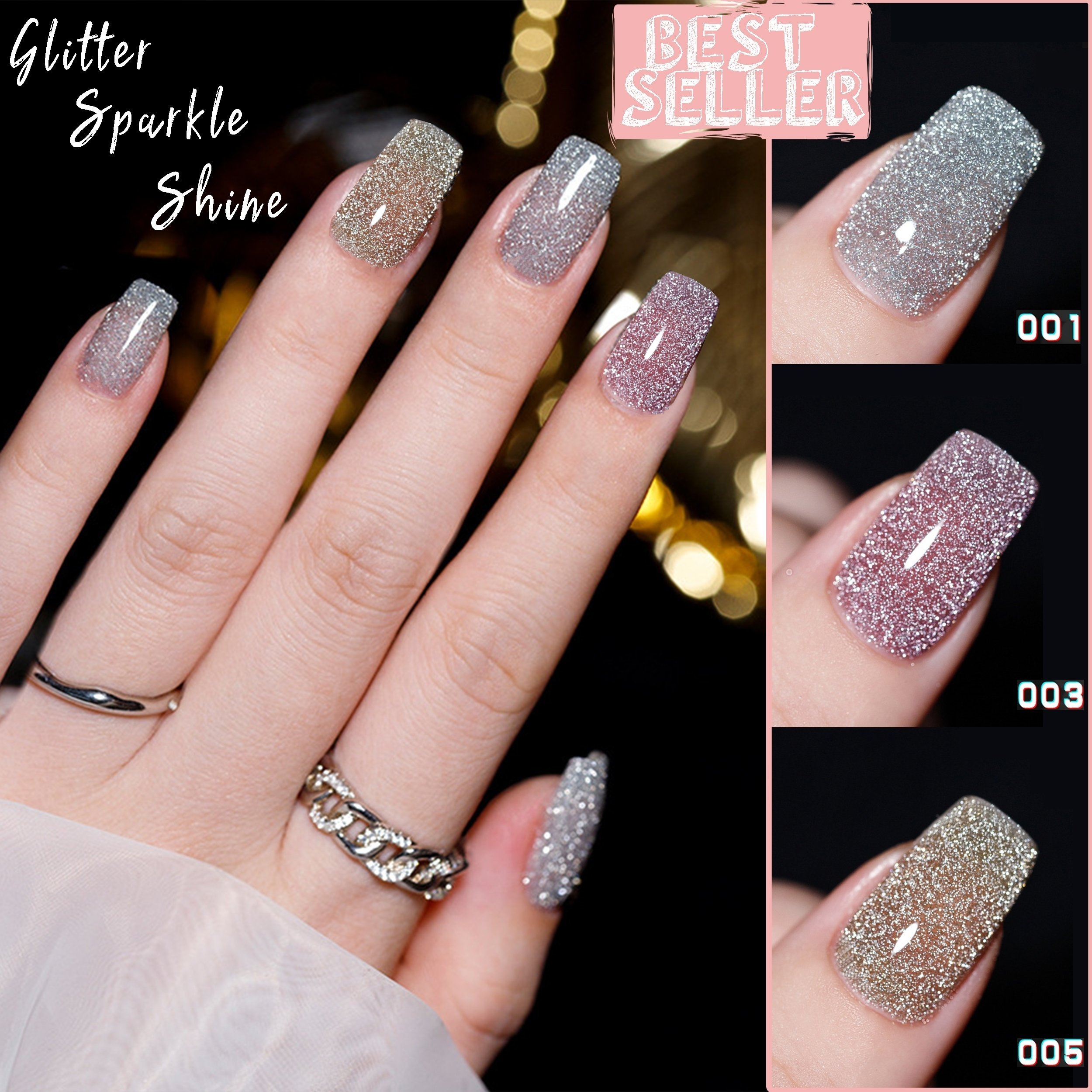 ✨High Density Glitter Nail Gel Polish