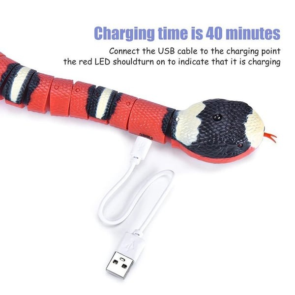 😻Smart Sensing Snake Electron Interactive Cat Toys💗