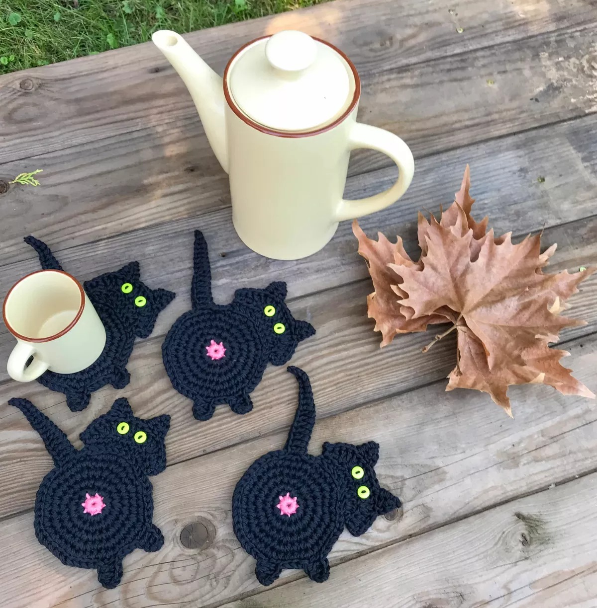 🔥Hot Sale -🐱Cute Cat Butt Coasters-Buy 3 Get 1 Free🎉