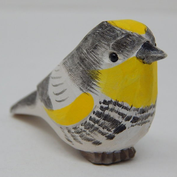 🐦Adorable Miniature Wooden Bird Statue😍