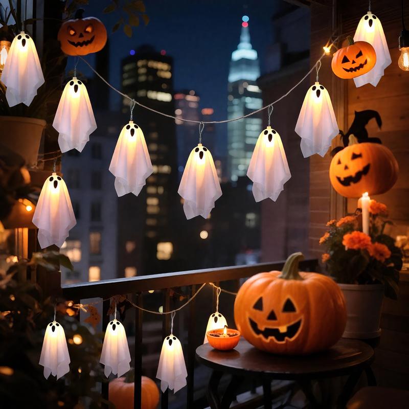 🏆50K+ SOLD! 💥Hanging Ghost Lights – Halloween Home & Garden Decor