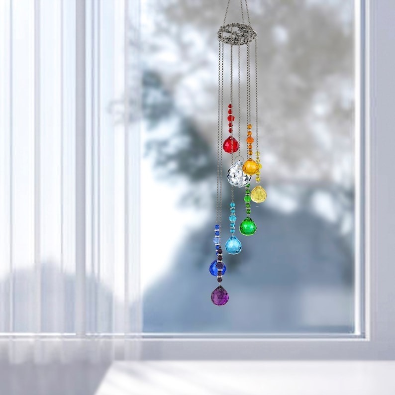 🔥50% OFF🔥🌈Crystal Glass Suncatcher Window Decor Hang Ornament
