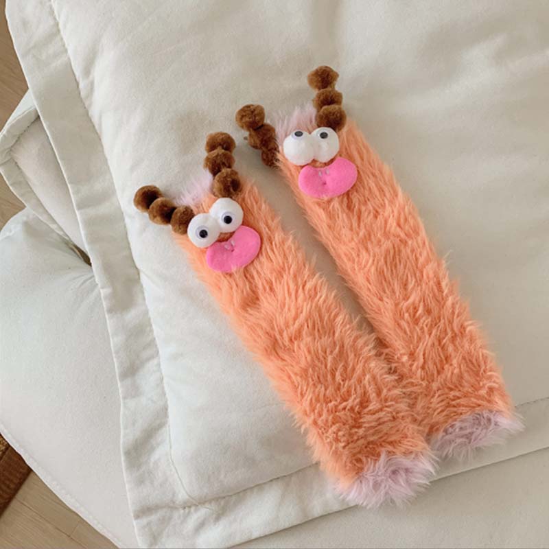 🎁💝2023 CHRISTMAS GIFT - Warm Cozy Fluffy Cartoon Monster Socks🧦