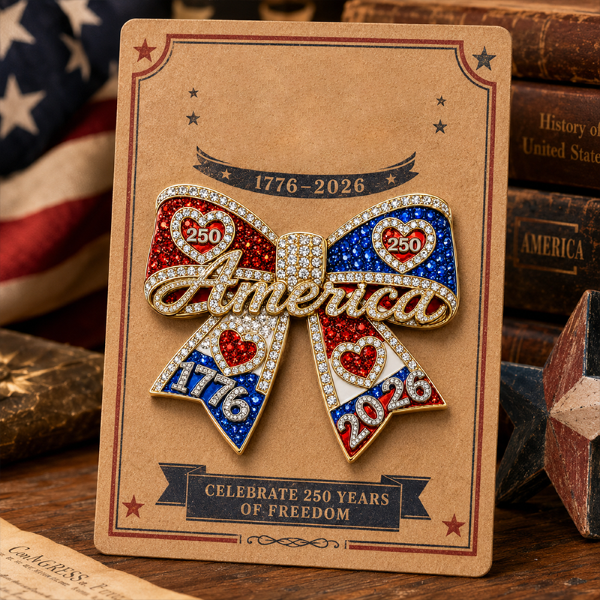 U.S. Founding 250th Anniversary Commemorative Ribbon Pin (Unisex)