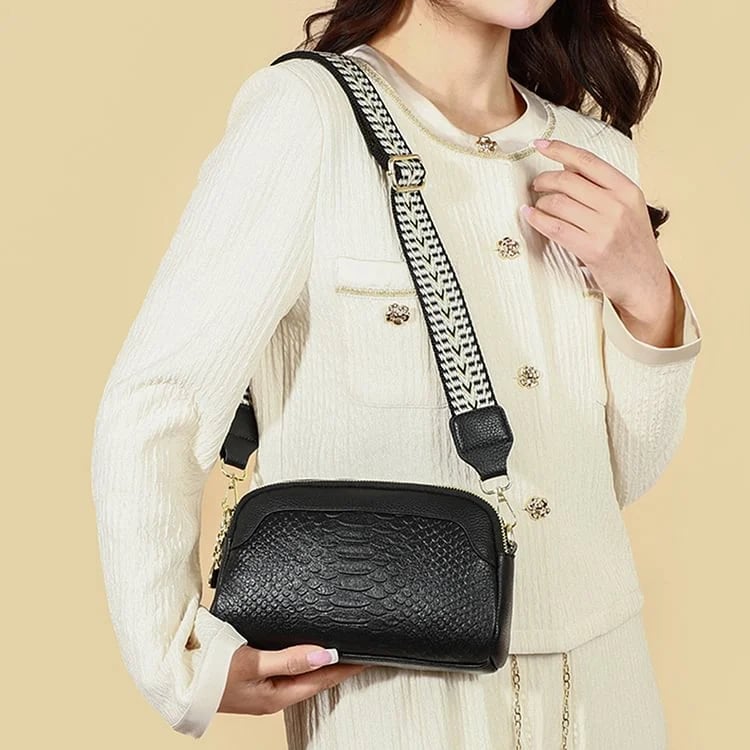 🔥Last Day Promotion 50% OFF🔥 - First Layer Cowhide Crossbody Bag Alligator Pattern Women Shoulder Bag for Work