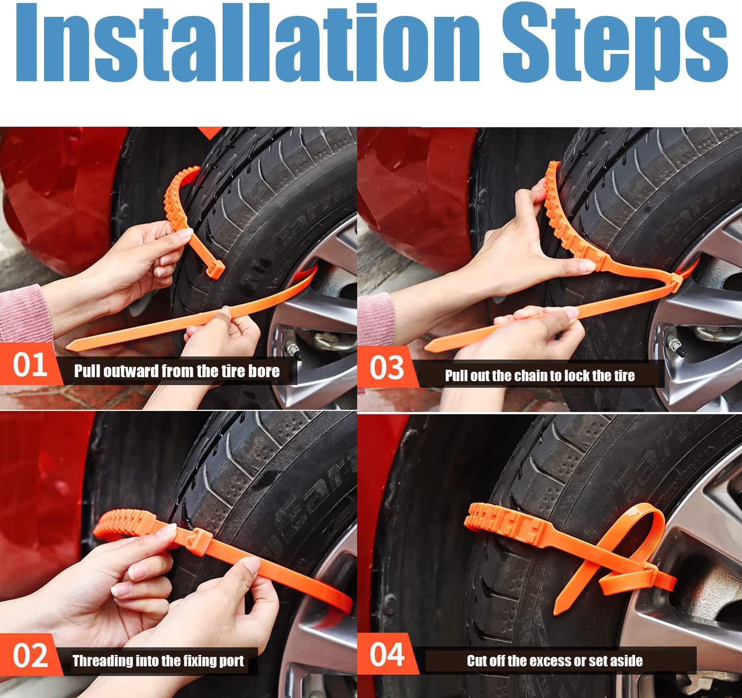 Universal Car Tire Snow Chains Anti-Skid