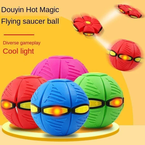 Portable Creative Magic Light Flying Saucer UFO Ball For Kids