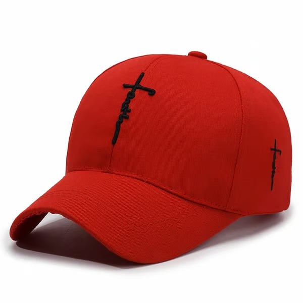 ✝️🧢LAST DAY -Handmade“Faith”Cross Embroidered Cap