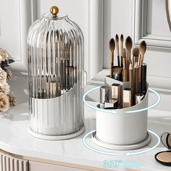 🥰Streamline Your Beauty Routine: 360° Makeup Brush Organizer💖