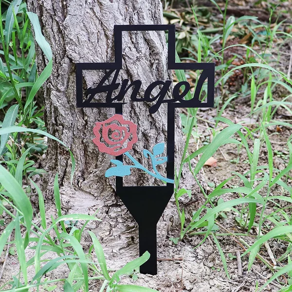 Sale Ends Today 50%OFF - Cemetery Memorial Cross Stake for Parents
