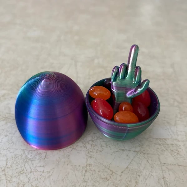 Hilarious Middle Finger Egg - Easter Bunny Gift