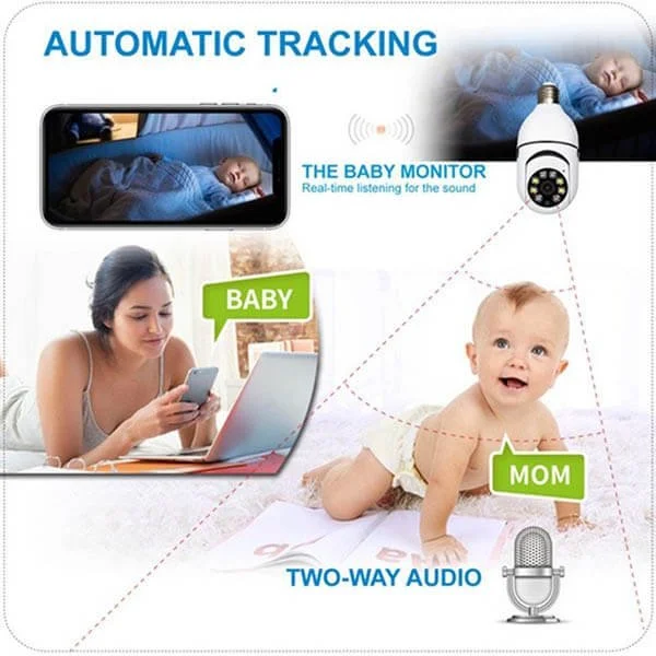 🔥Last Day Promotion🔥-Wireless Wifi Light Bulb Camera Security Camera