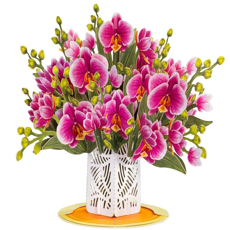 Valentine's Day card -3D Cherry Blossom Flower Bouquet Pop Up Card