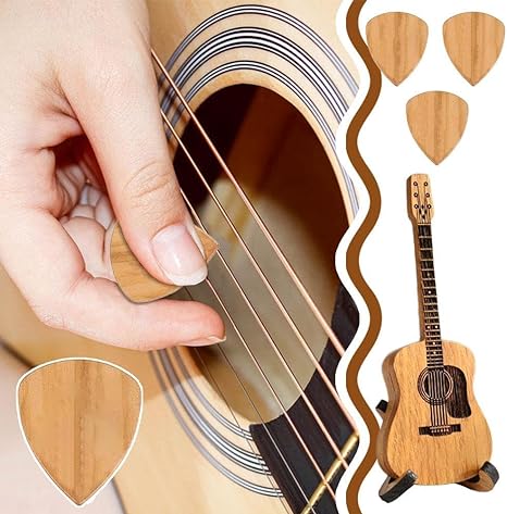 ⏰LAST DAY 69% OFF🎁100% Handmade Wooden Acoustic Guitar Pick Box🎸