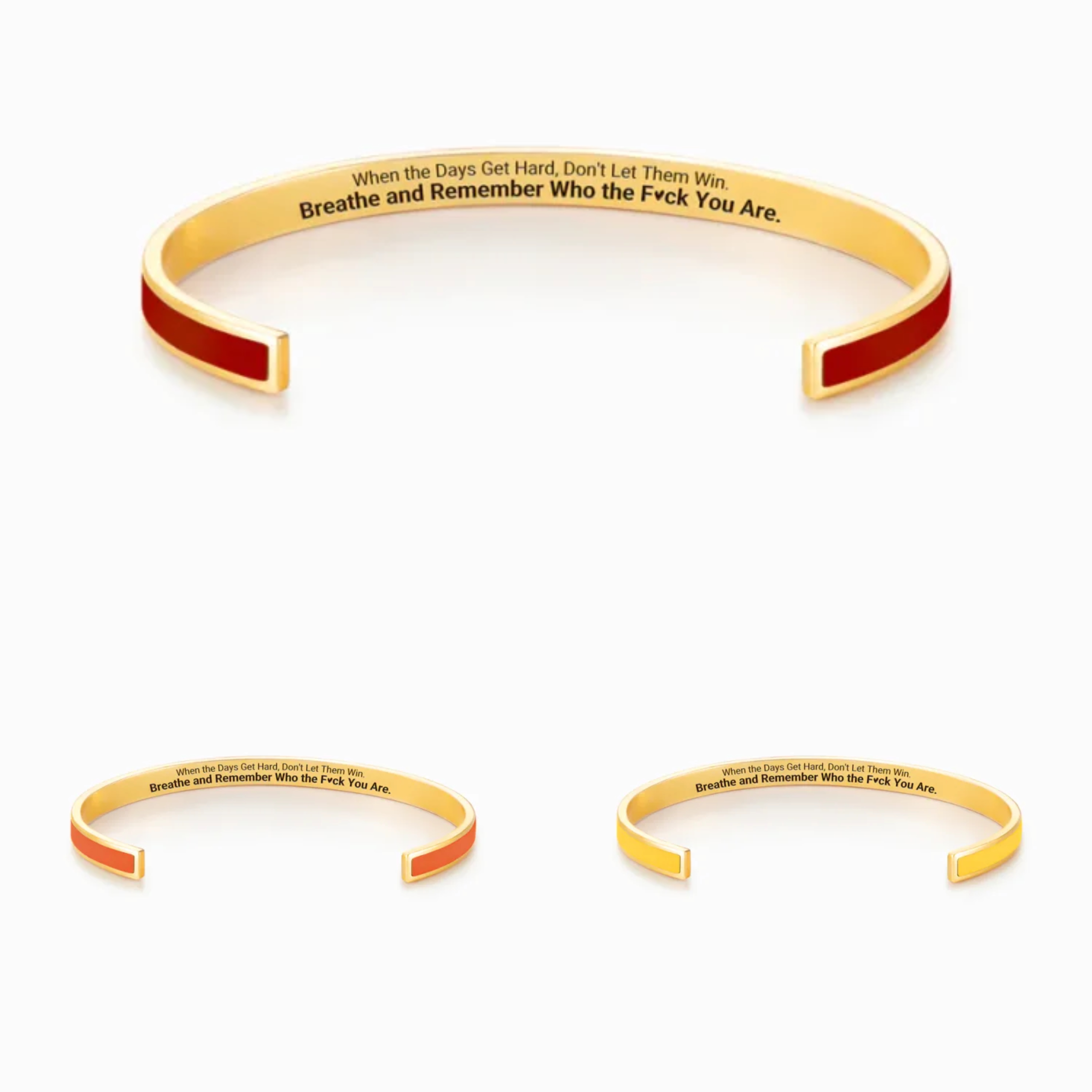 DON'T LET THE HARD DAYS WIN COLOR BANGLE