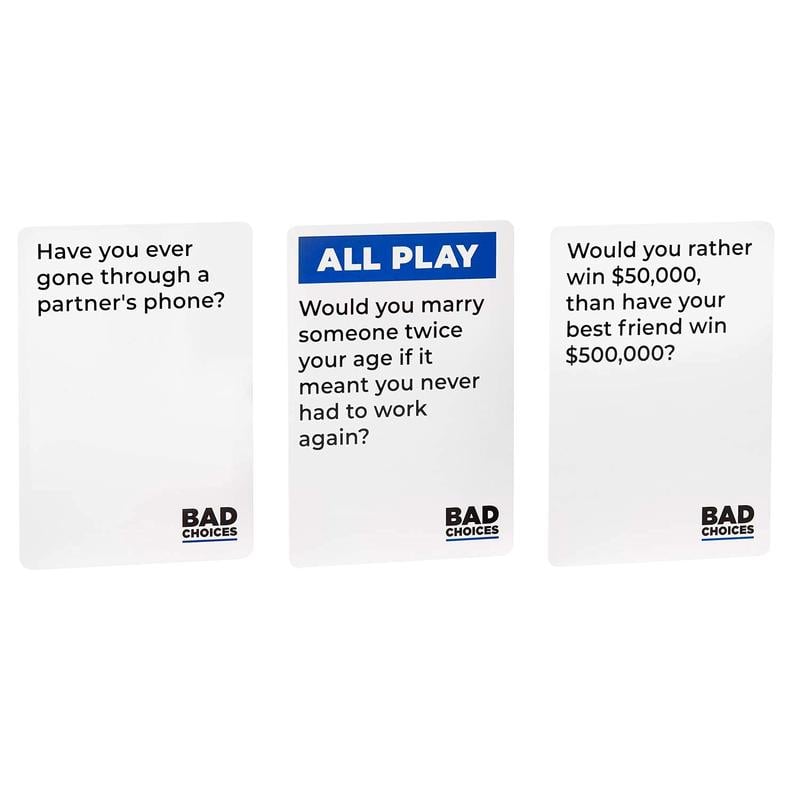 BAD CHOICES Party Game + After Dark Edition Set