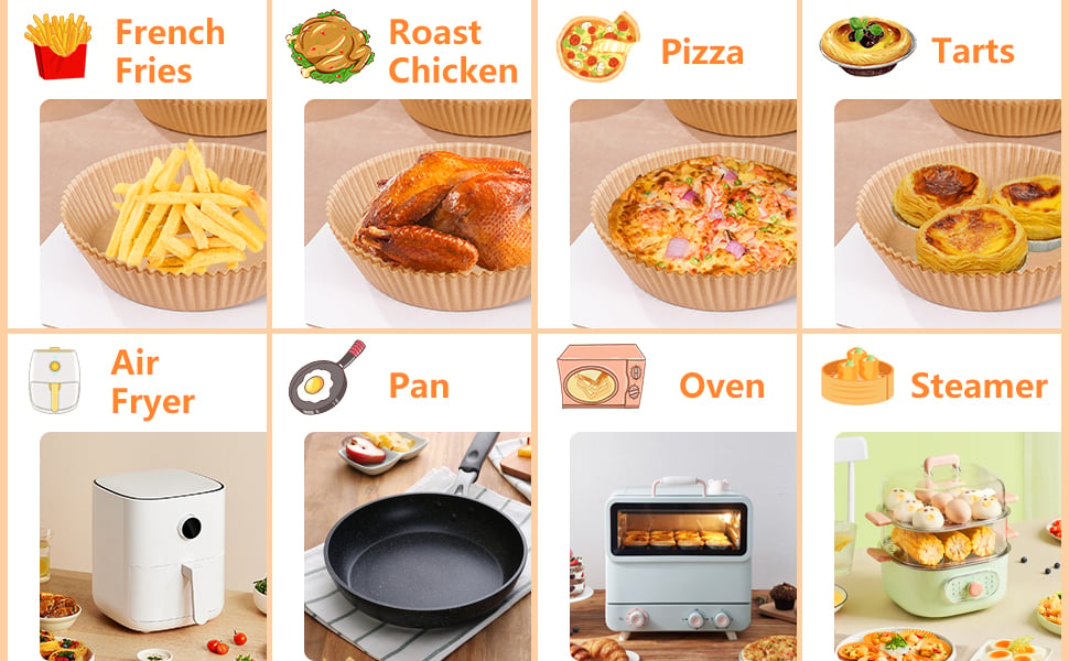 🔥Last Day Sale 49% OFF🔥Air Fryer Disposable Paper Liner