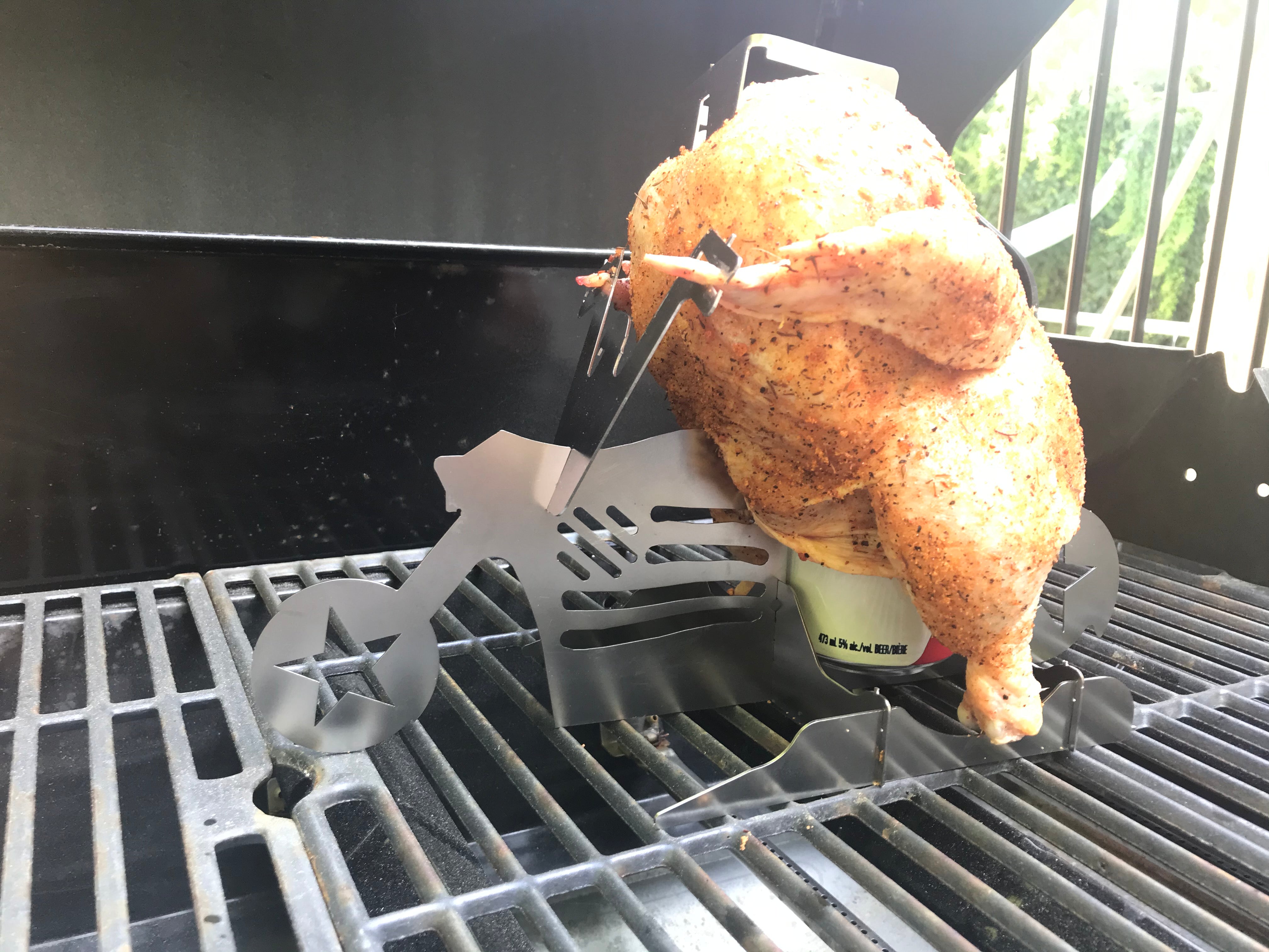Thanksgiving Gift Merica Biker  Chicken Beer Stand