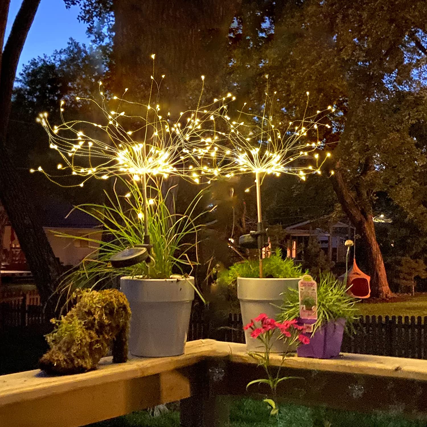 Last Day 49% OFF🔥Waterproof Solar Garden Fireworks Lamp