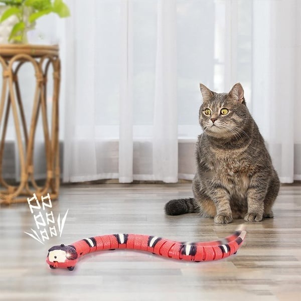 😻Smart Sensing Snake Electron Interactive Cat Toys💗