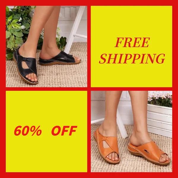 🔥Last Day 49%🔥2023 Women Casual Summer Daily Comfy Slip On Sandals