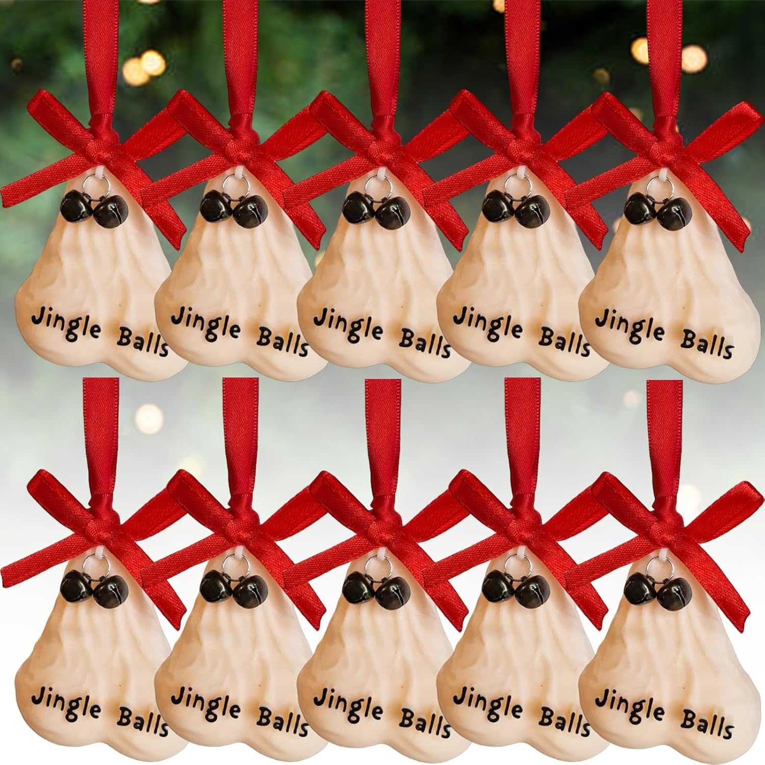 🎅2024 Christmas Gift - 🎁Novelty Jingle Balls Bauble(3D)