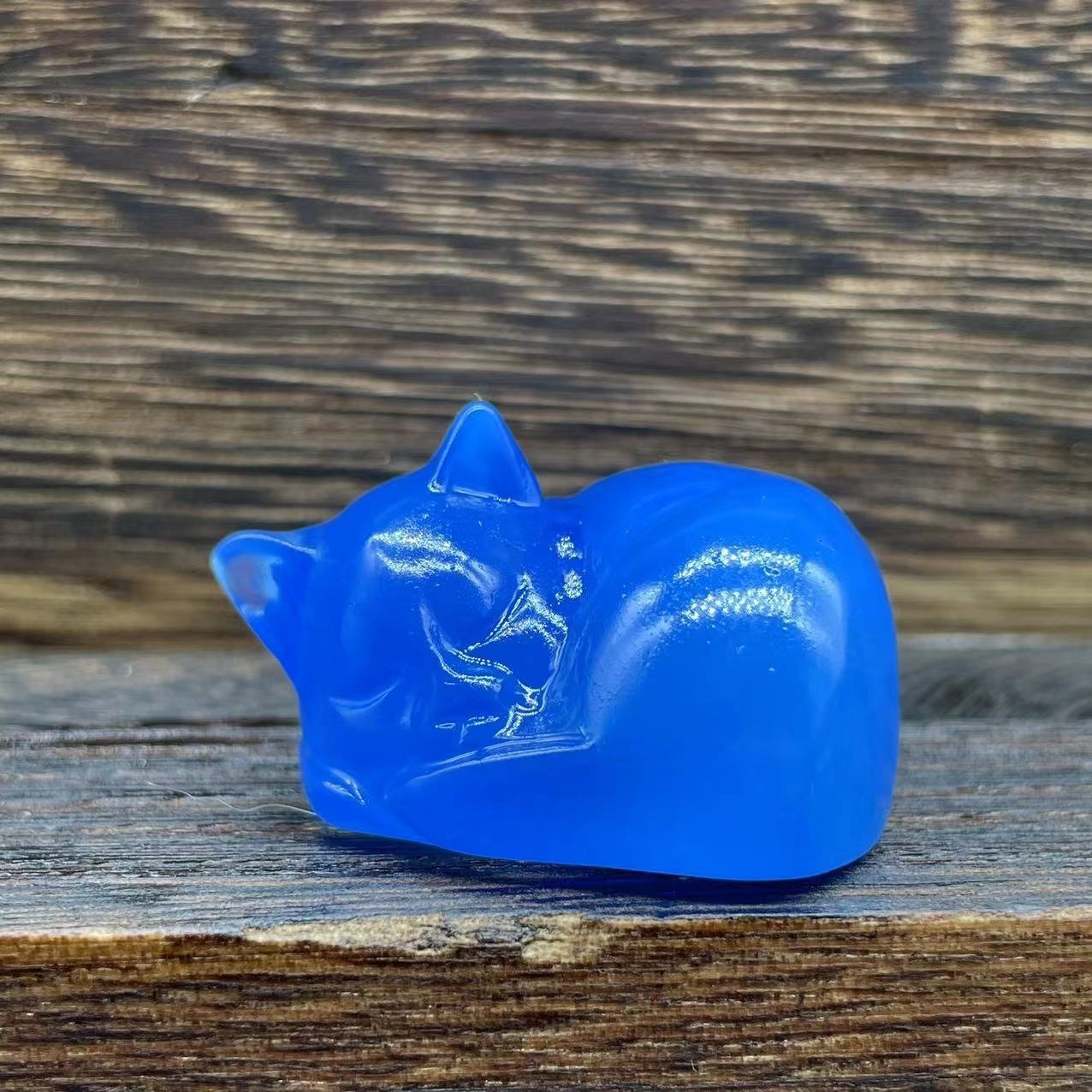 (🔥HOT SALE NOW 50% OFF) - 🐱Natural Quartz Crystal Sleeping Cat Decoration