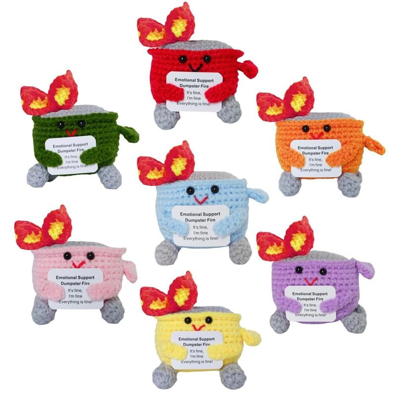 🎄Christmas Gifts 49% OFF - Crochet Dumpster Fire Toy🔥