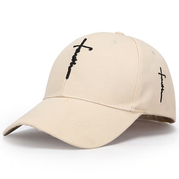 ✝️🧢LAST DAY -Handmade“Faith”Cross Embroidered Cap