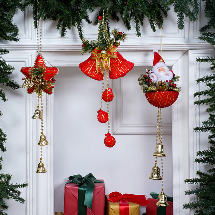 ON SALE🔥Christmas Decorations White Bell Hanging Ornaments