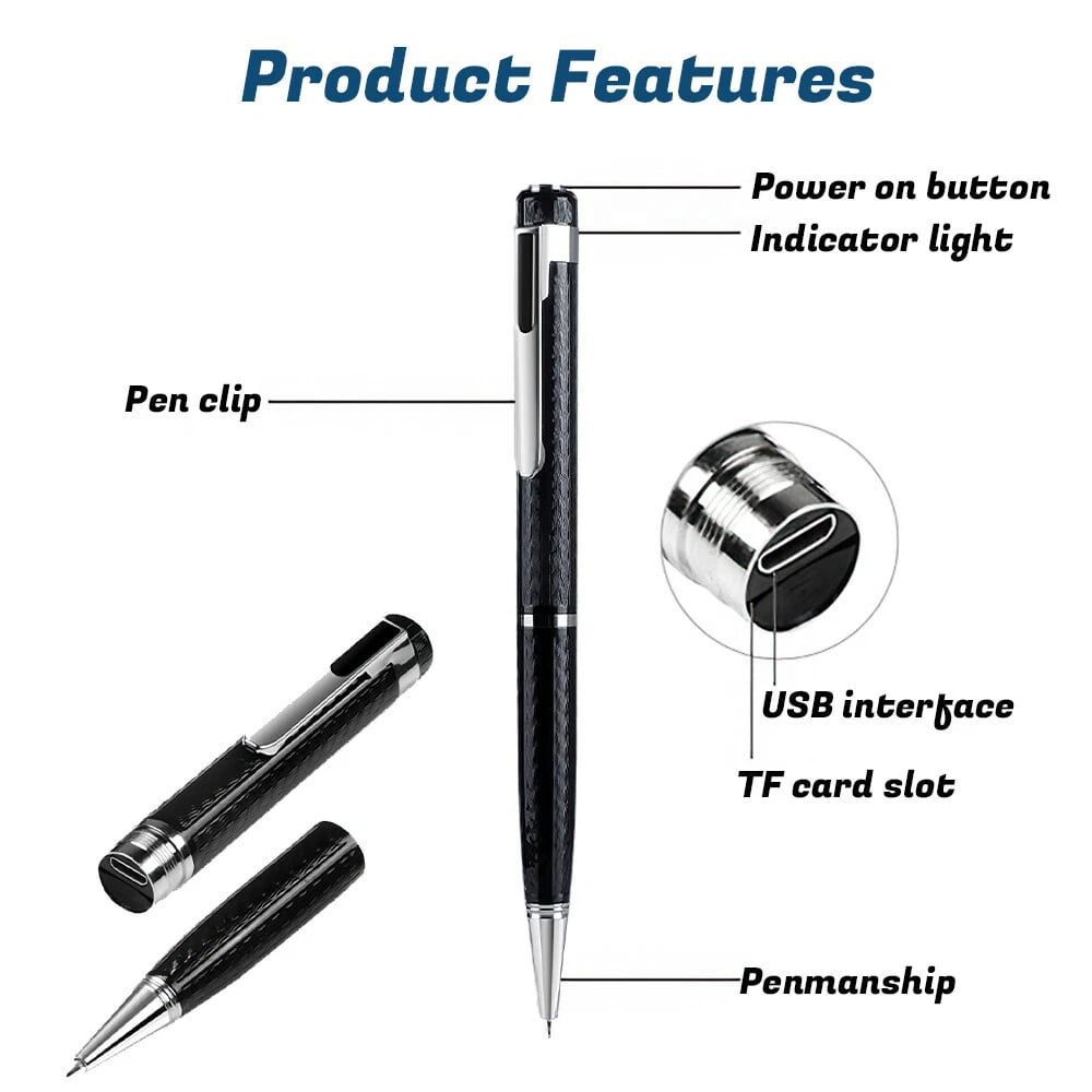 Last Day 49%OFF - Mini Audio Voice Recorder Hidden Pen