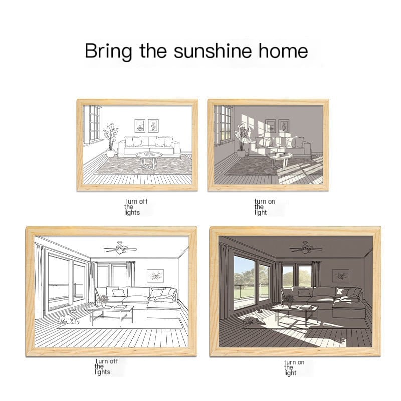 🔥Father's Day Special 💖Lighting Painting Decoration (Buy 2 Free Shopping)