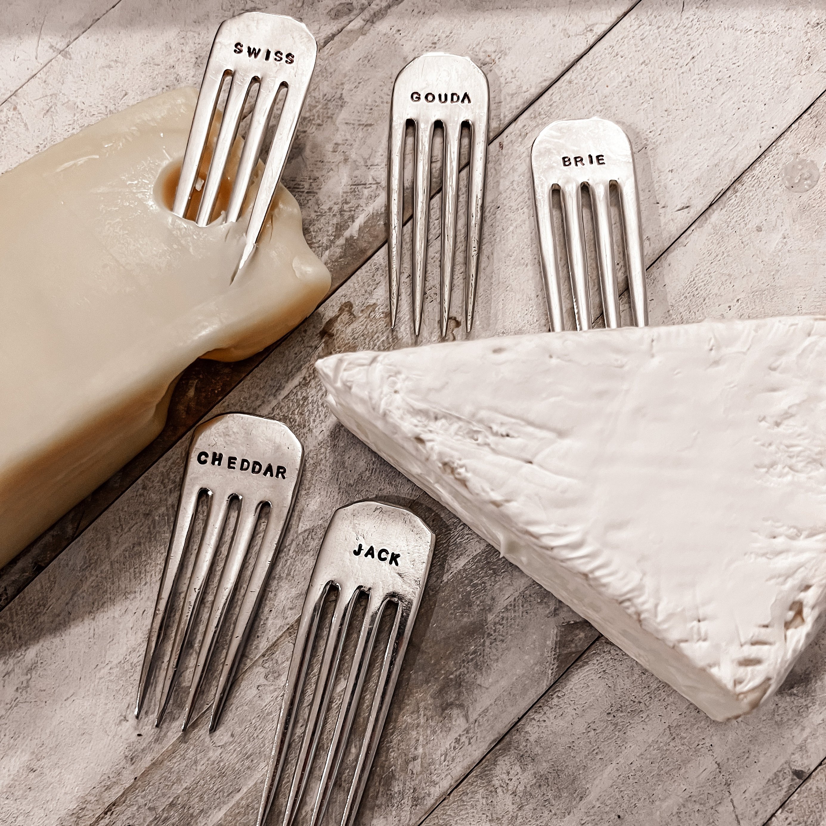 🧀Cheese Markers | Vintage Christmas Gift Set of 5