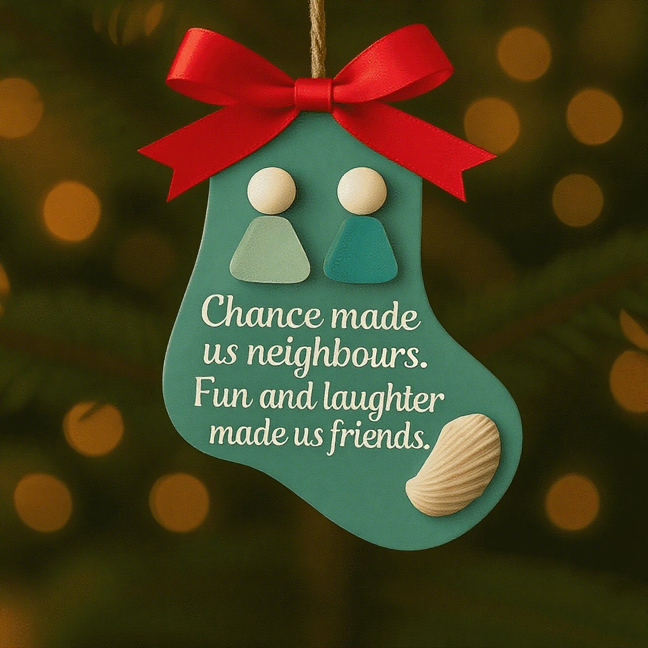 🔥Last Day 49% OFF-🎄2025 Christmas-Themed Ornaments Gift for Family and Friends (Handmade Sea Glass)