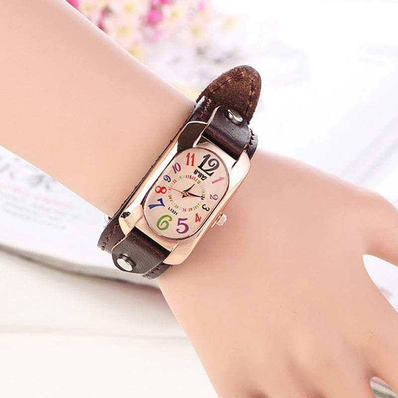 🔥Last Day Promotion 50% OFF🔥 -Vintage Leather Quartz Stone Women's Watch