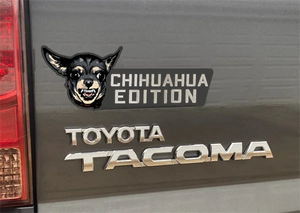Dog Car Badge Laser Cutting Car Emblem