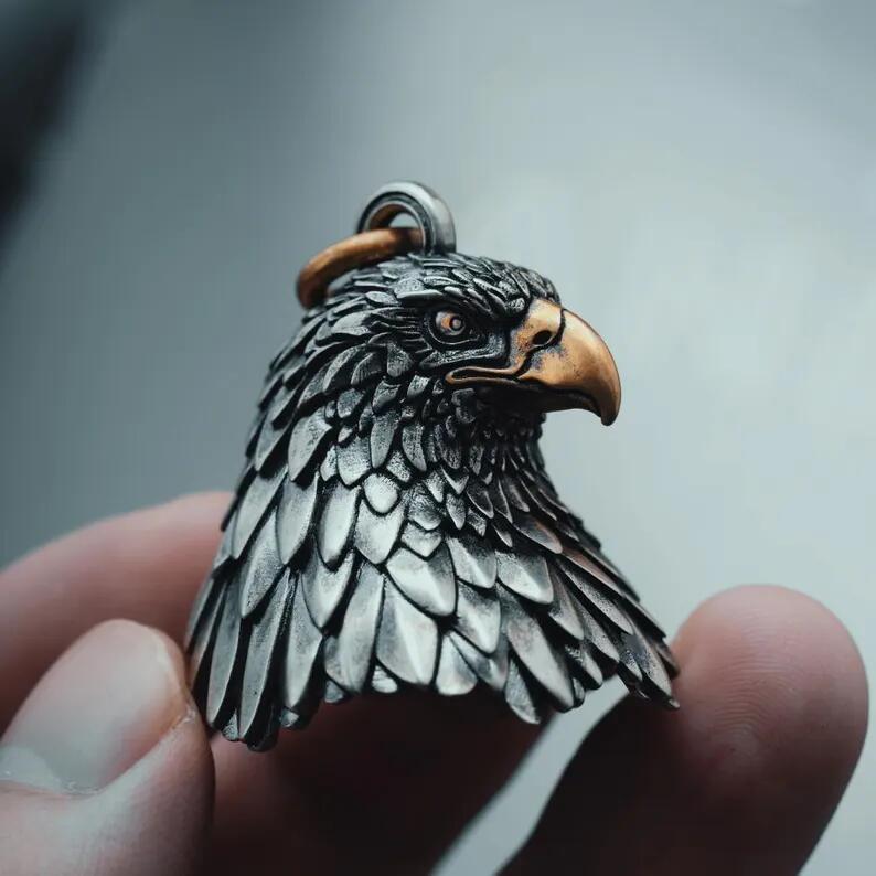 Handcrafted Retro Motorcycle Ride Guardian Bell - Good Luck Charm
