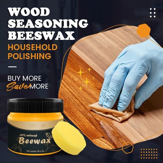 🔥Last Day Promotion 50% OFF🔥 - Wood Seasoning Beeswax Household Polishing✨(Free Sponge)