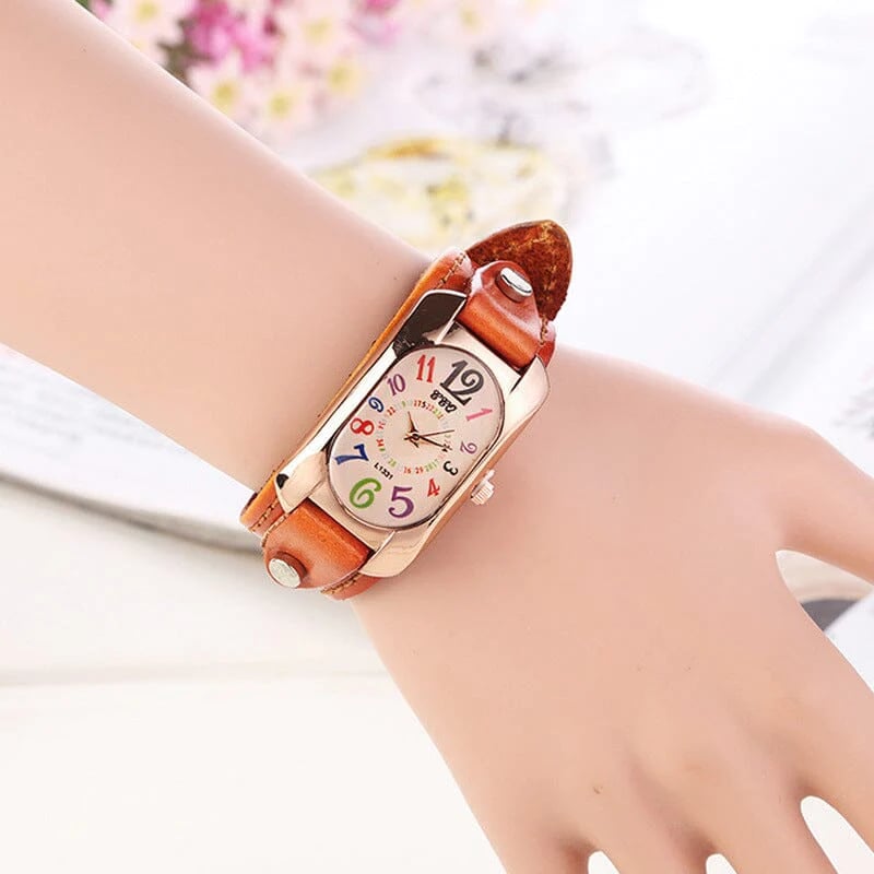 🔥Last Day Promotion 50% OFF🔥 -Vintage Leather Quartz Stone Women's Watch