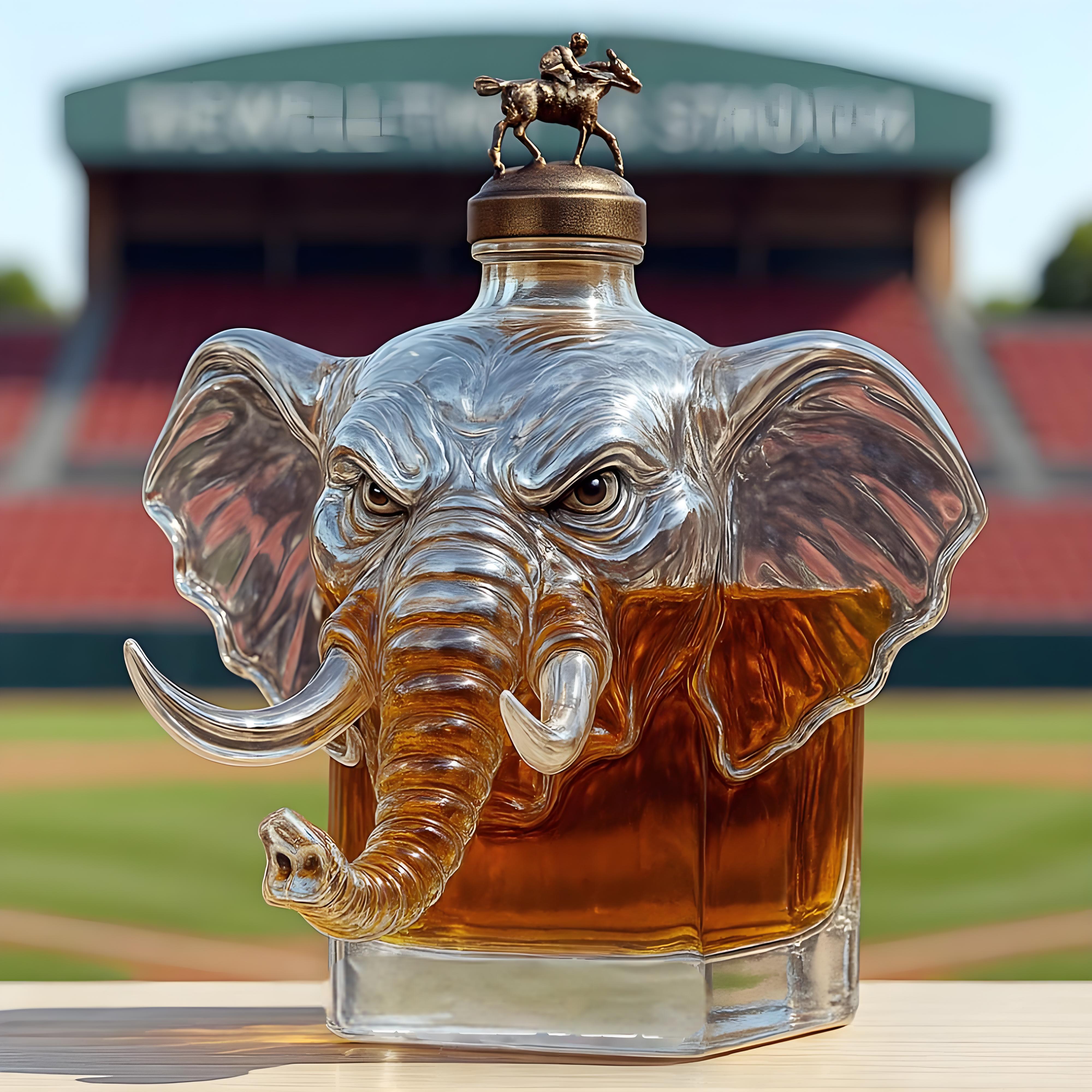 University of Alabama Crown Royal Whiskey Bottle